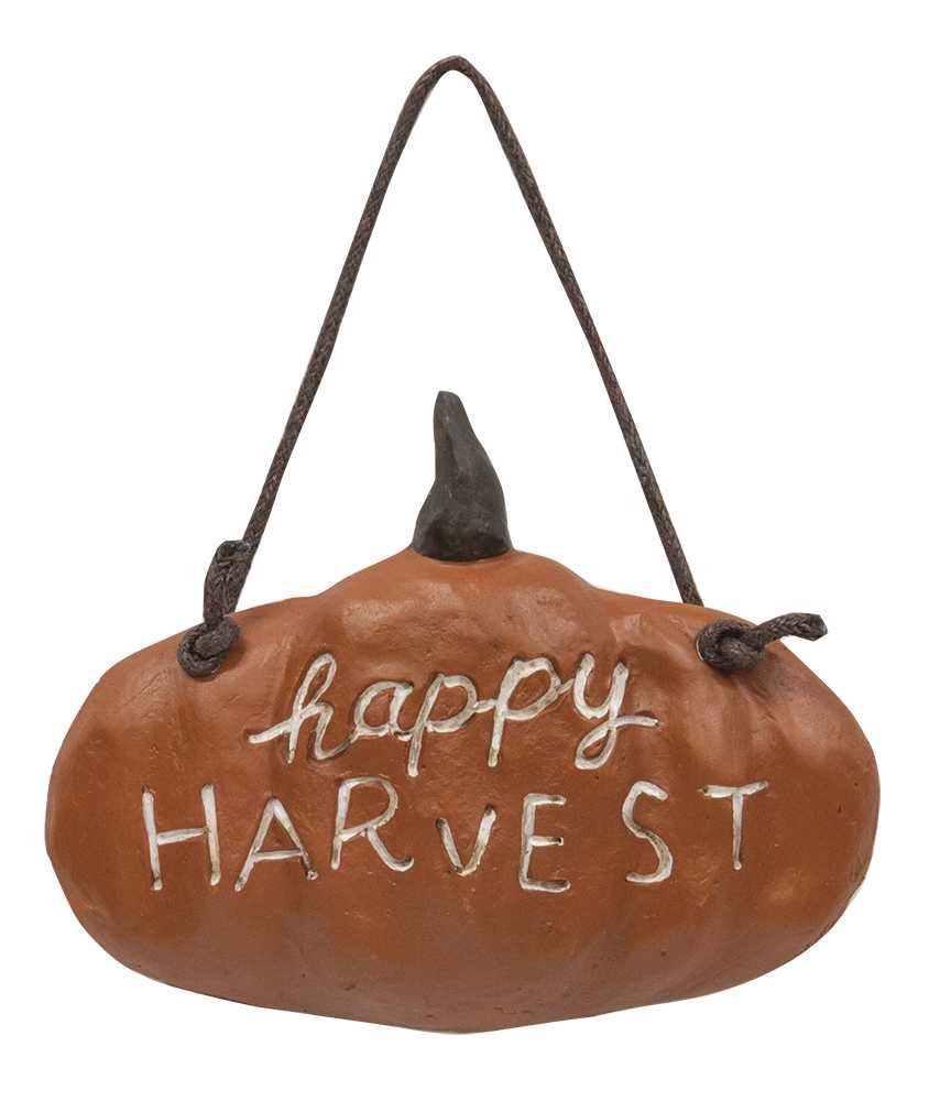 Happy Harvest Pumpkin Hanger #13160
