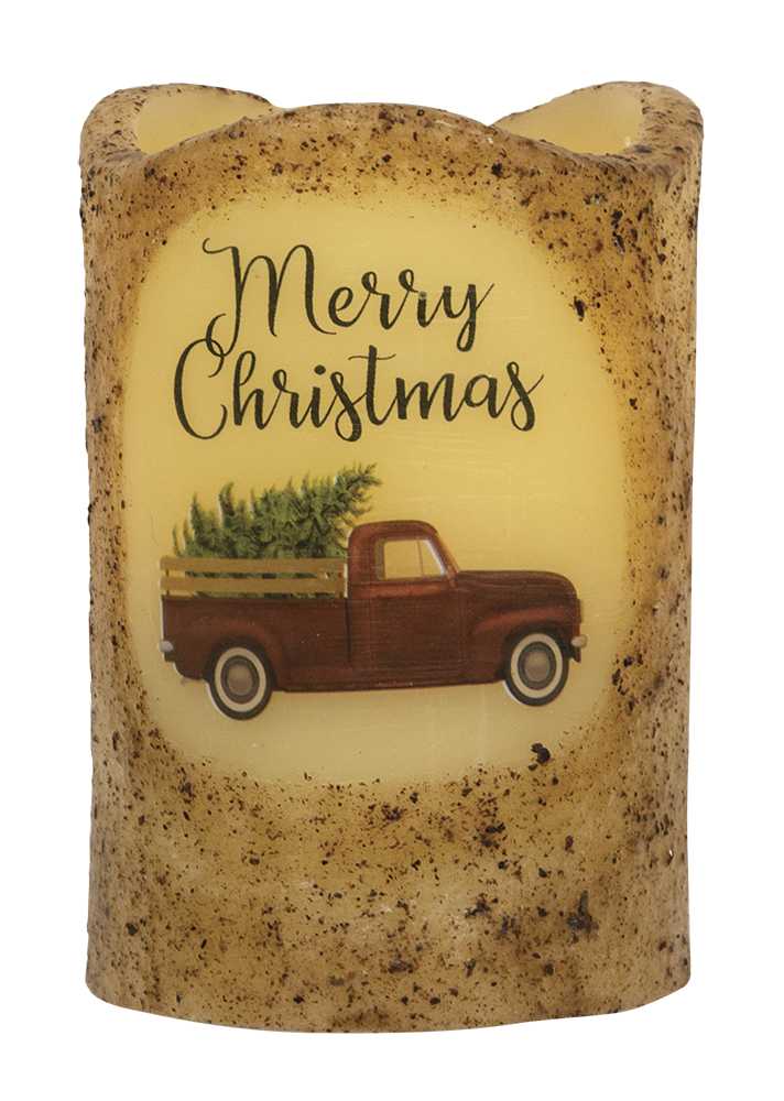 Merry Christmas Truck Timer Pillar #84842