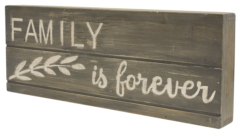 Family Is Forever Engraved Pallet Look Sign #70084