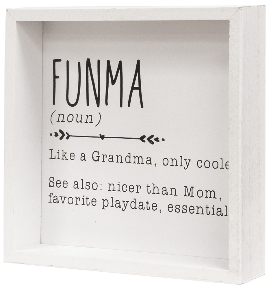 Funma Definition Framed Box Sign #35752