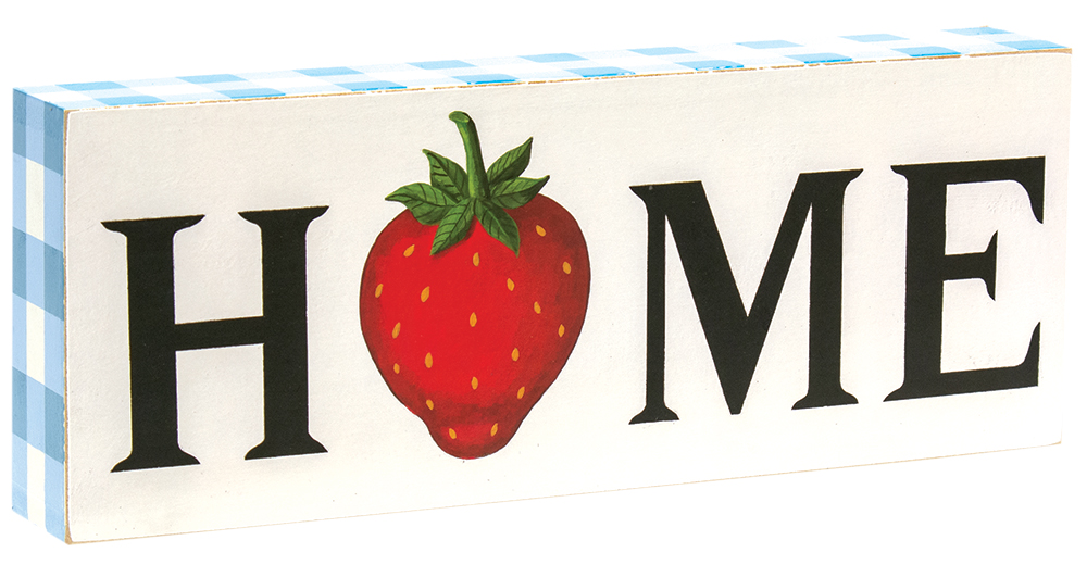 Home Strawberry Box Sign #36034