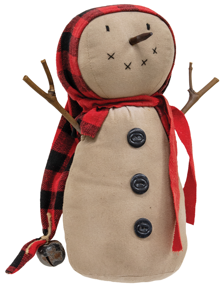 Jingles Snowman w/Buffalo Plaid Hat