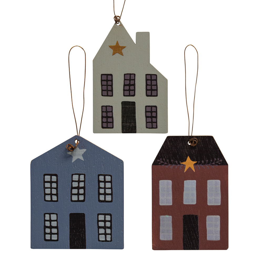 Primitive House Ornaments, 3 Asstd. #35499