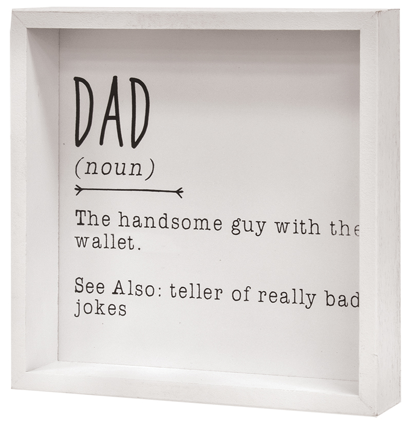 Dad Definition Framed Box Sign #35749