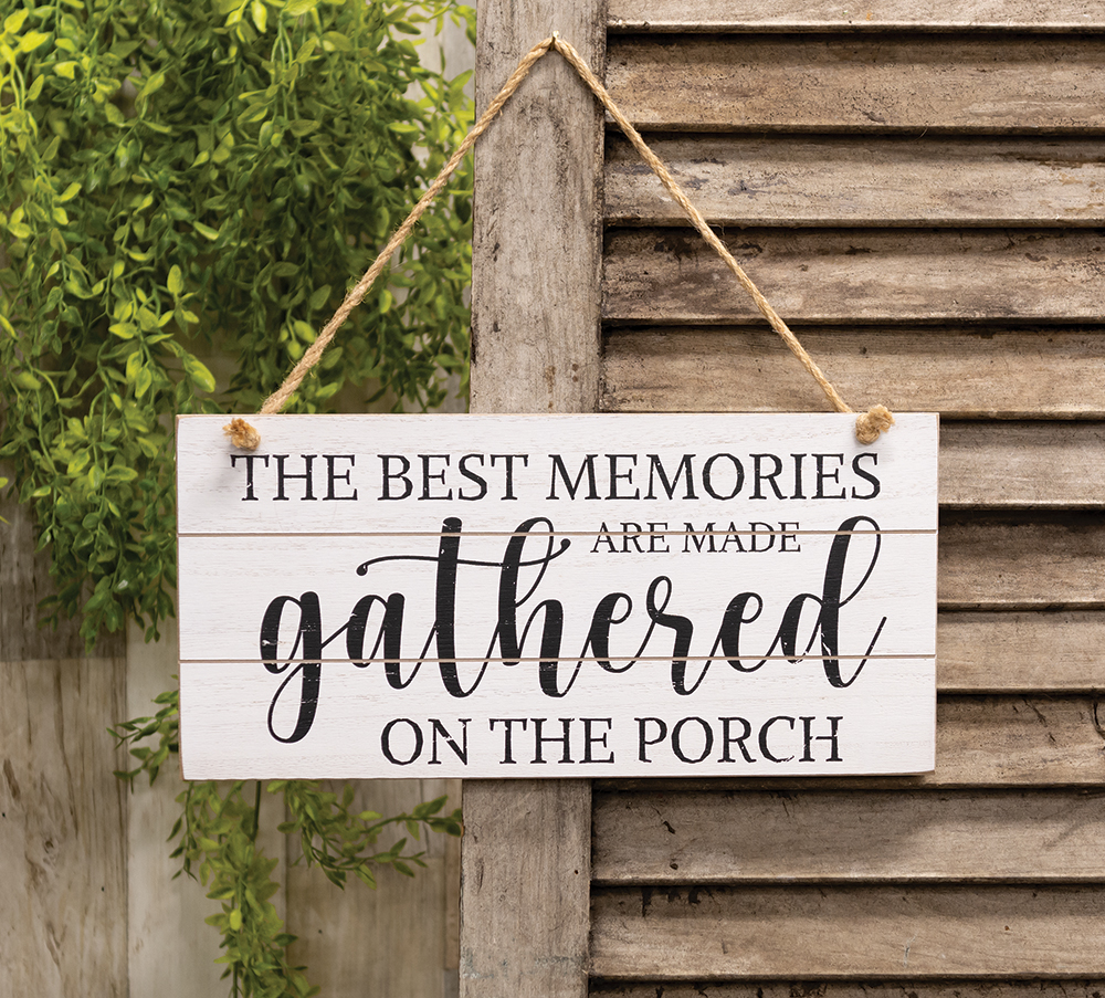 The Best Memories Distressed Shiplap Sign #36301