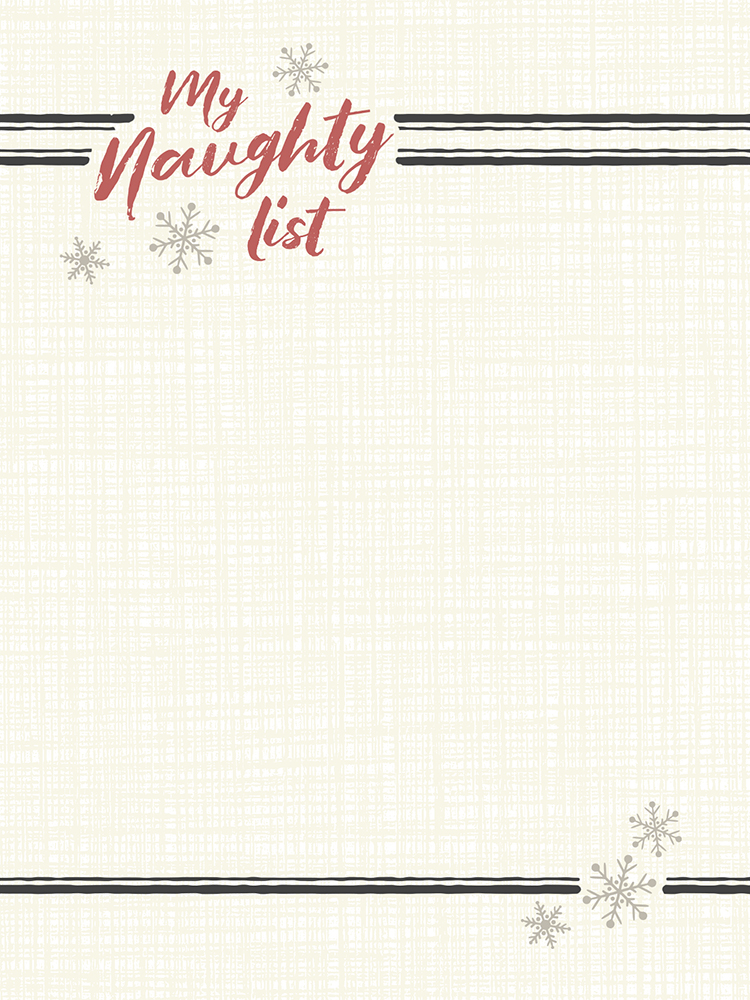 My Naughty List Mini Notepad #55026