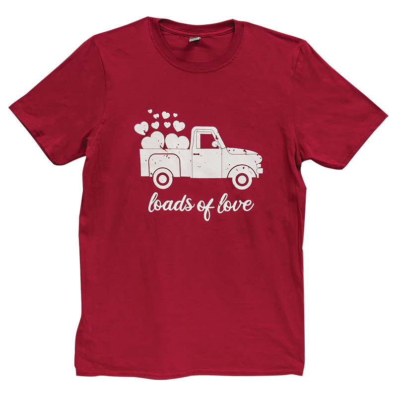 Loads of Love T-Shirt, Cardinal Red, L102