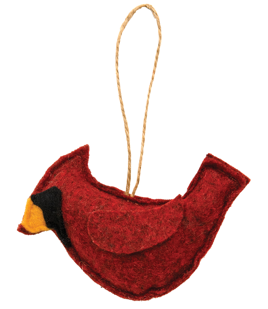 Felt Cardinal Ornament #CS38567