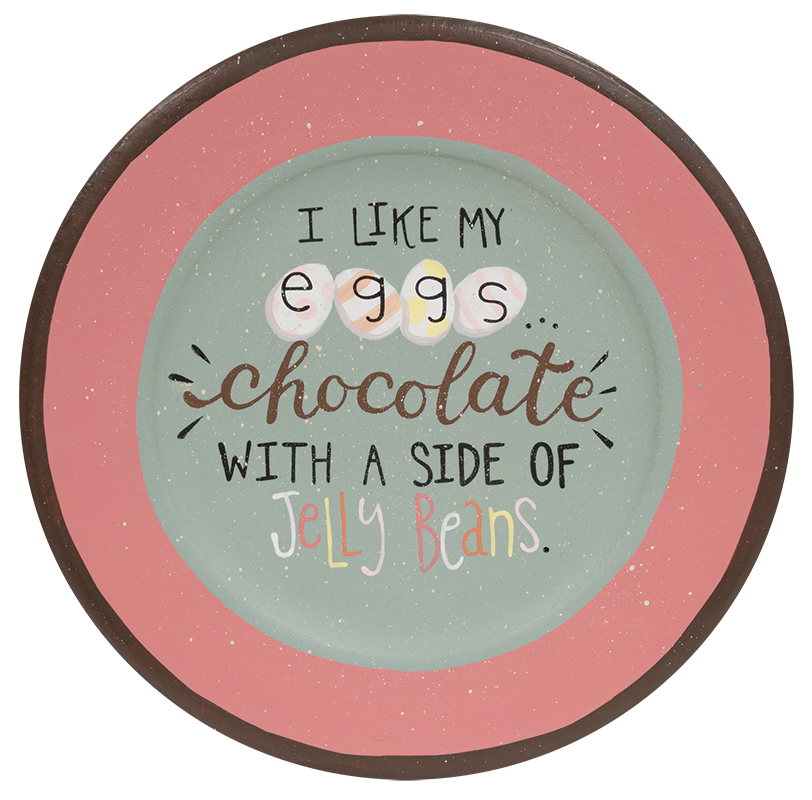 I Like My Eggs Chocolate Plate #36951