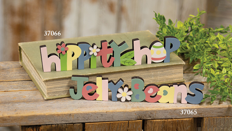 Jellybeans Wooden Word Cutout Sitter #37065
