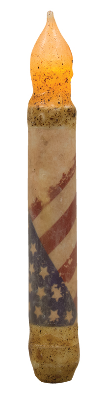 Vintage Flag Timer Taper 6" - Burnt Ivory;