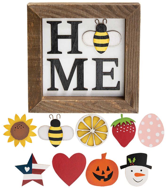 Home Magnetic Sign w/9 Magnets #35854