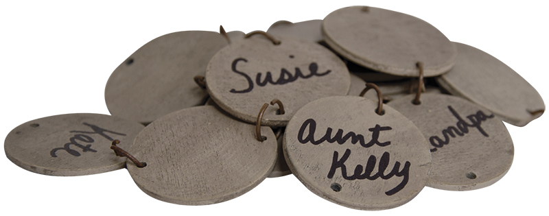 Birthday Calendar Replacement Tags (48 pcs/bag) - Gray