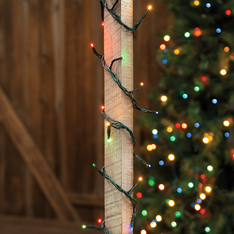 Twinkle Lights, Multi-Colored / 140 Count - Green Cord #HL1407
