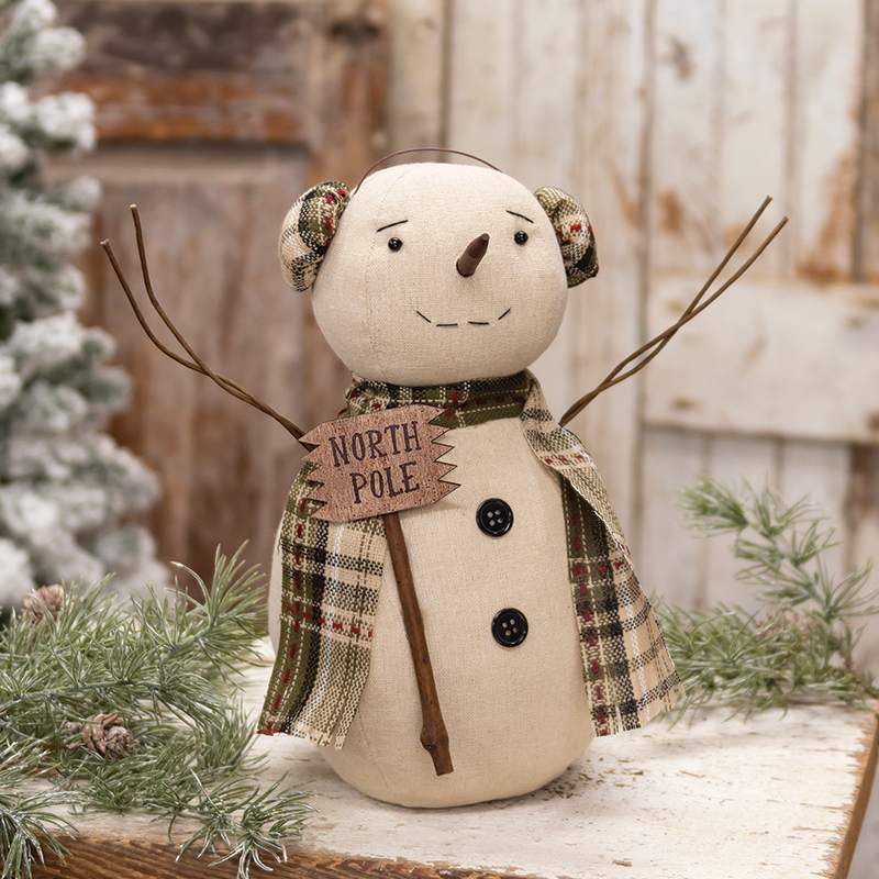 North Pole Snowman Doll