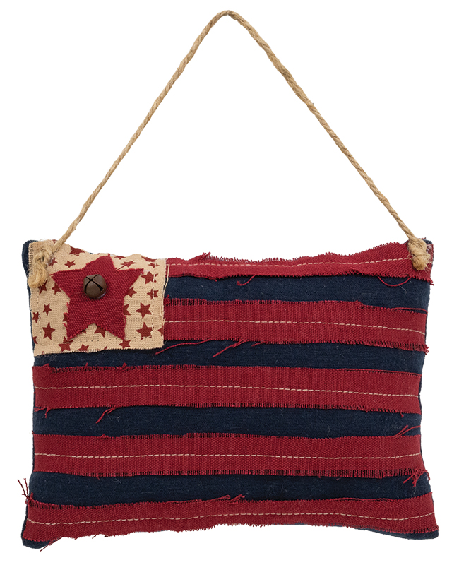 Vintage Stars & Stripes Flag Pillow Hanger