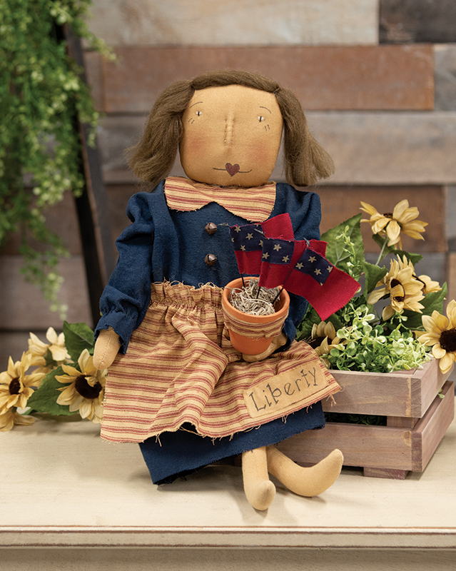 Vintage Stars & Stripes Liberty Primitive Doll