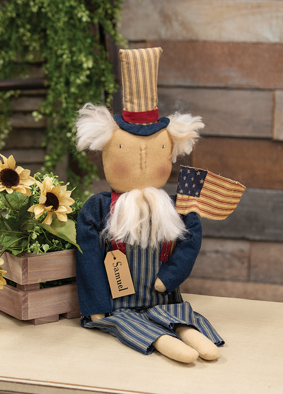 Vintage Stars & Stripes Uncle Sam Doll