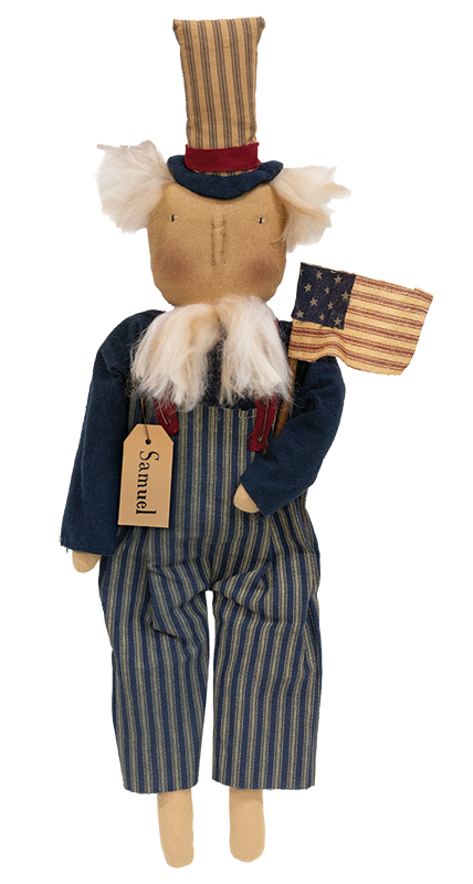 Vintage Stars & Stripes Uncle Sam Doll