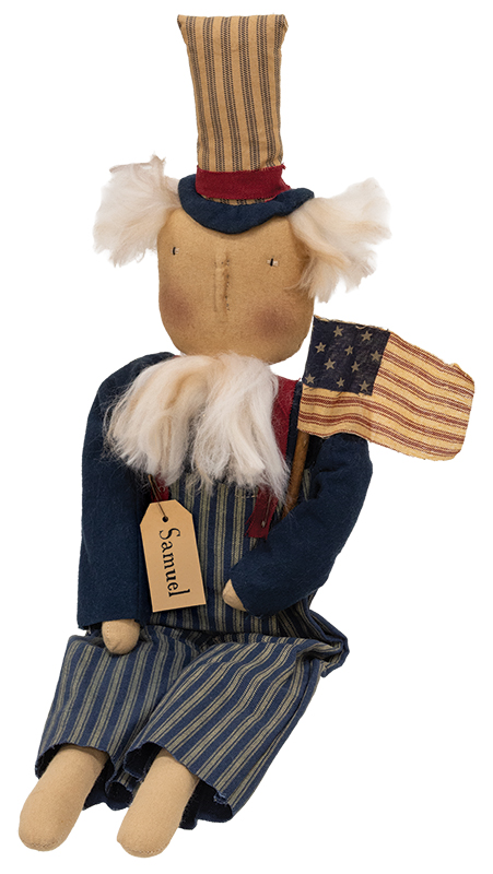 Vintage Stars & Stripes Uncle Sam Doll