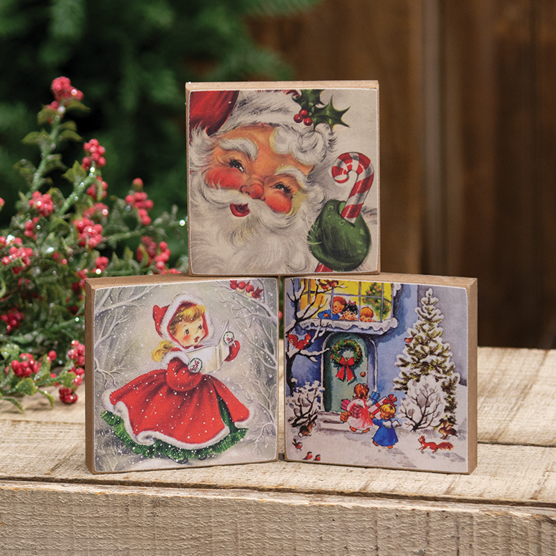 Vintage Wonderland 4" Square Block - 3 Asstd.