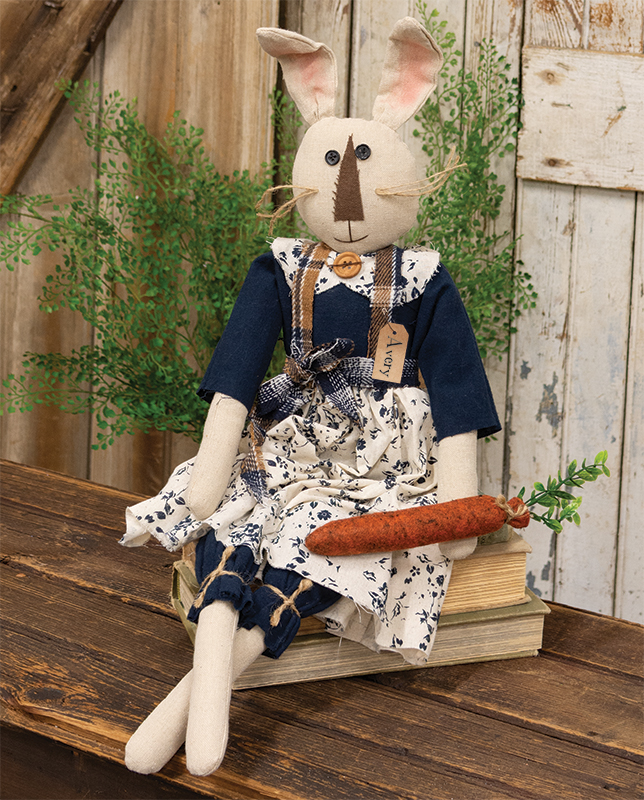 Avery Bunny Doll with Carrot, #CW5001 Avery Bunny Doll with Carrot, #CW5001