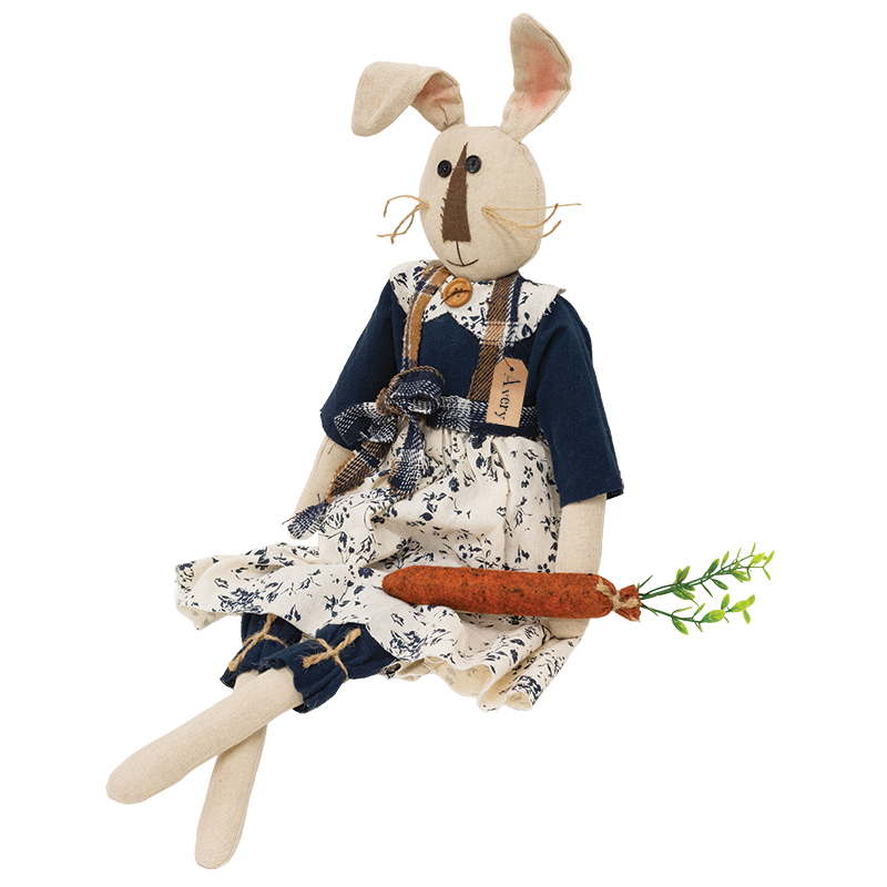 Avery Bunny Doll with Carrot, #CW5001 Avery Bunny Doll with Carrot, #CW5001