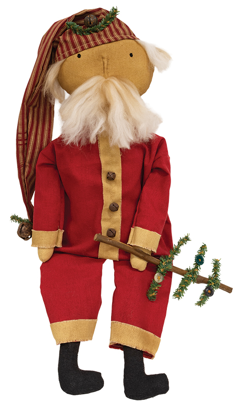 Pajama Santa with Tree - 23"H Pajama Santa with Tree - 23"H