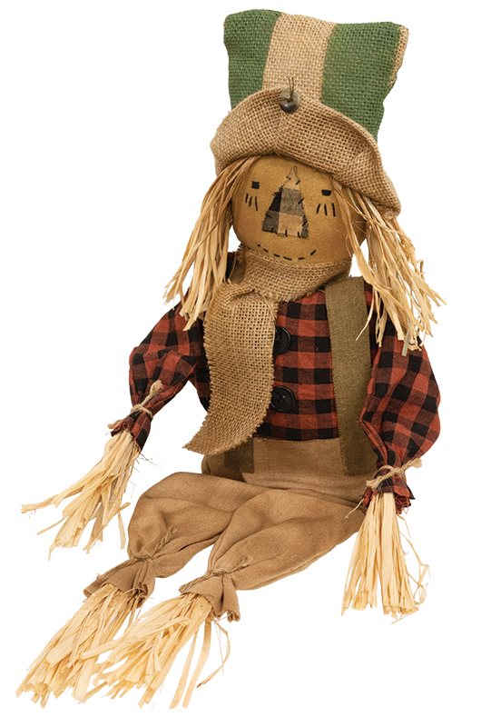 Primitive Scarecrow with Burlap Hat Primitive Scarecrow with Burlap Hat