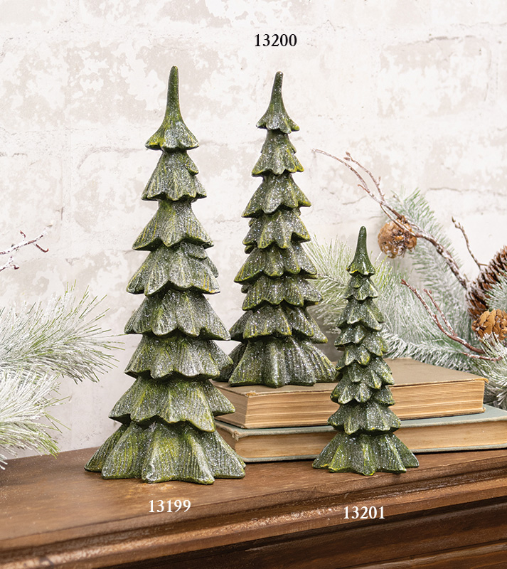 Resin Glittered Christmas Tree - 8"H Resin Glittered Christmas Tree - 8"H