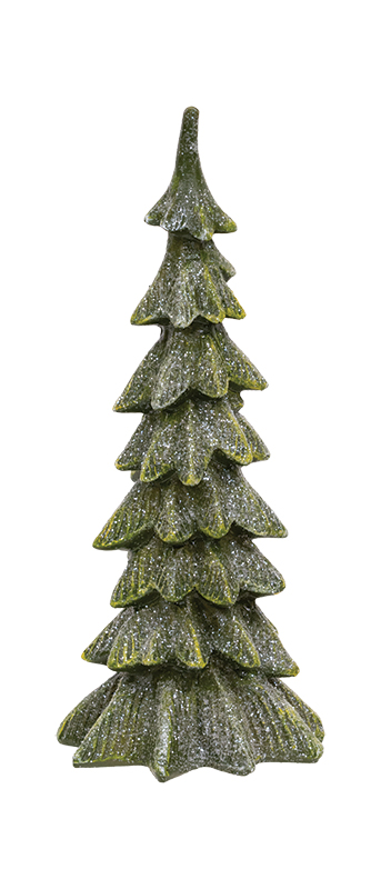 Resin Glittered Christmas Tree - 8"H Resin Glittered Christmas Tree - 8"H