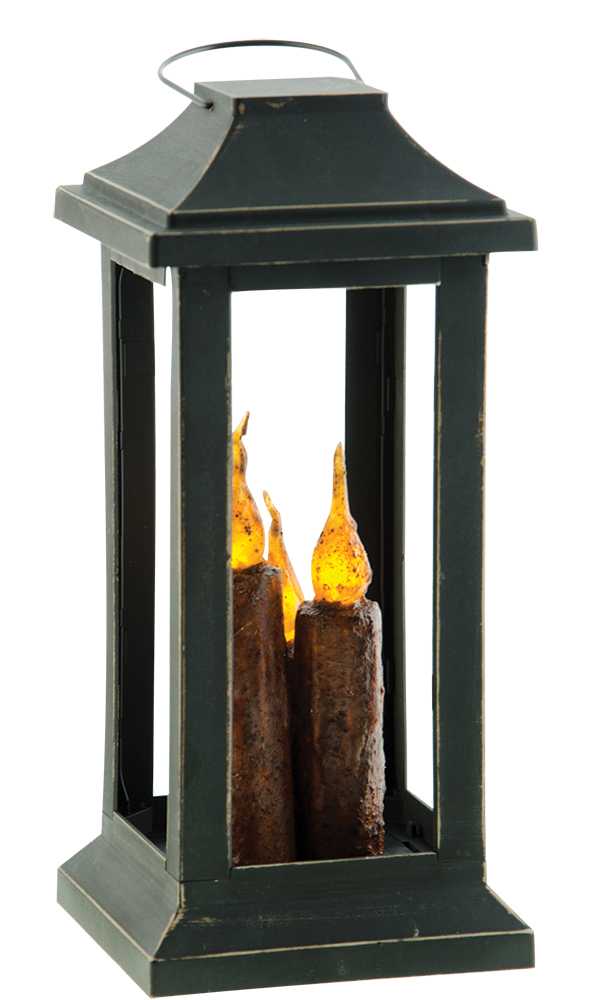 Burnt Mustard 3-Taper Lantern, 10 inch #84641