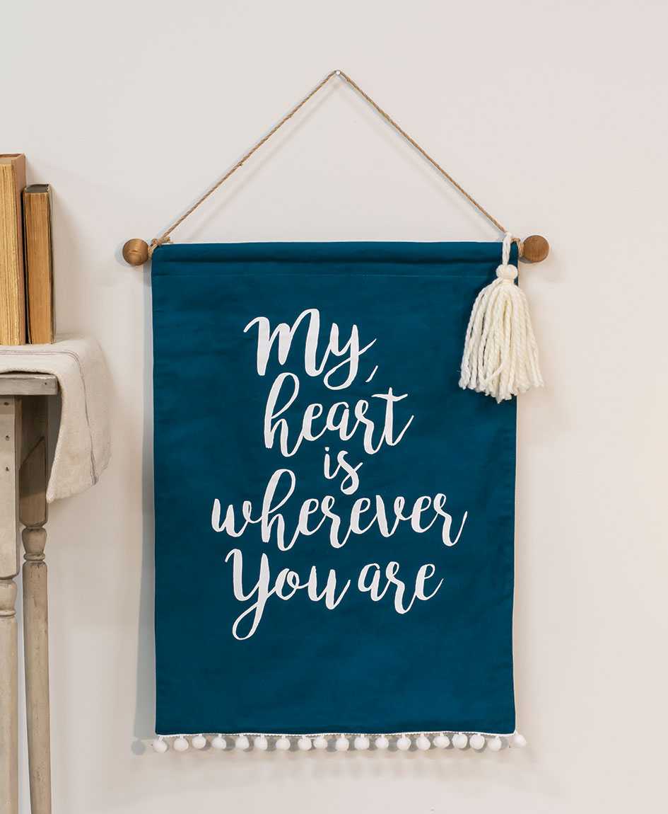 {[en]:My Heart Fabric Wall Hanging -