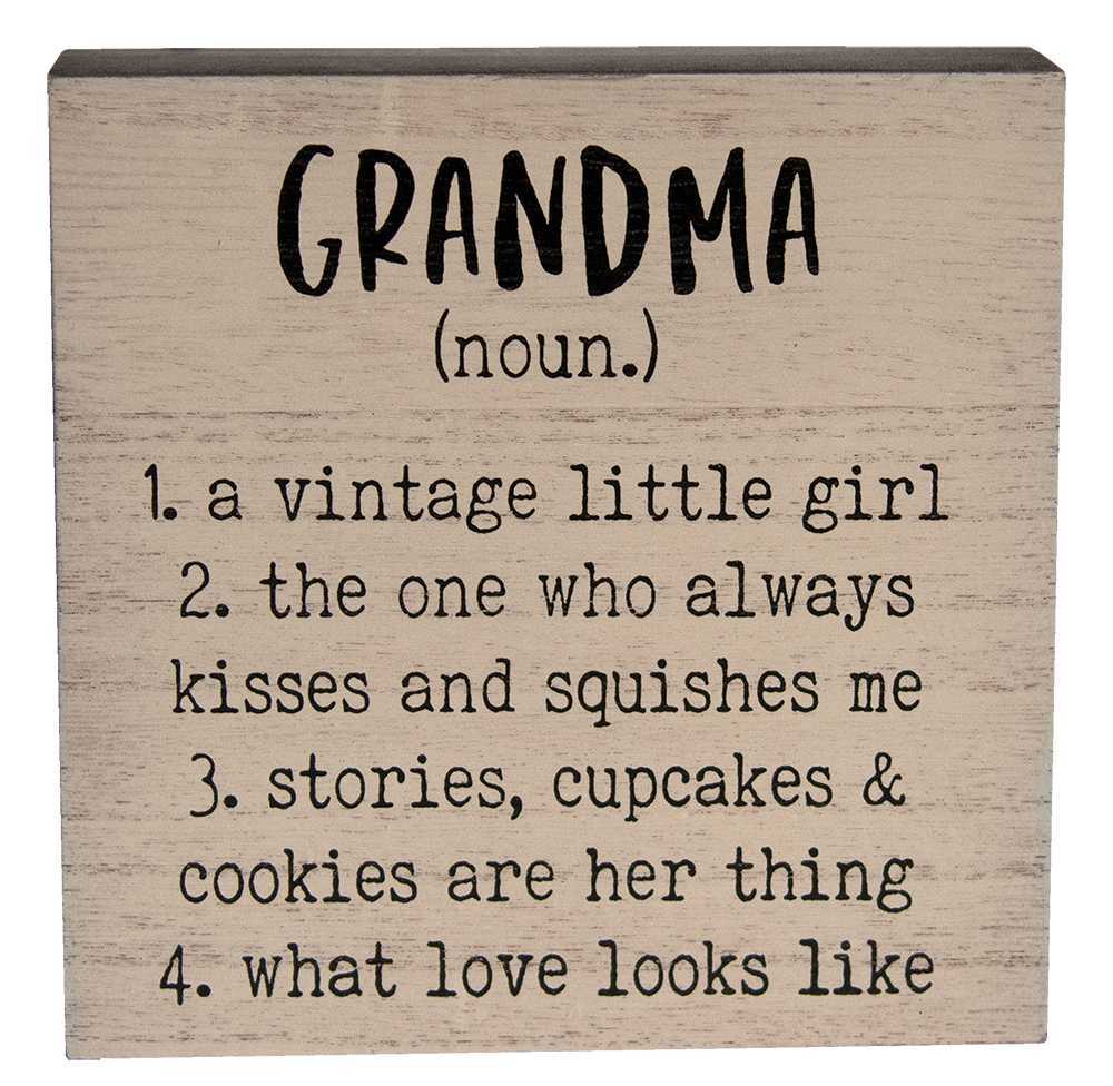 {[en]:Grandma Definition Box Sign