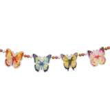 Beaded Pastel Watercolor Butterfly Garland