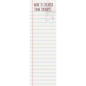 Wine Therapy Notepad - # 50034