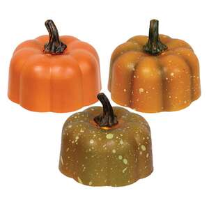 Pumpkin Tealight - 3 assorted;