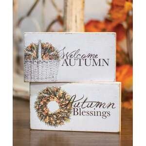 Welcome Autumn Block, 2 asst -
