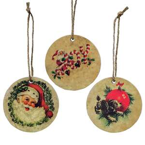 Vintage Christmas Ornaments - 3 asst.