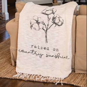 Country Sunshine Woven Throw -