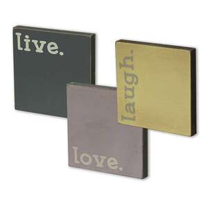 Live, Love, Laugh Block Signs;