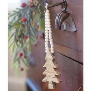 Distressed Wooden Tree Ornament -