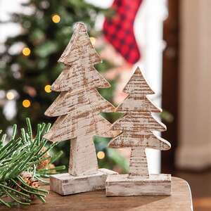 Distressed Wooden Tree, 8" -