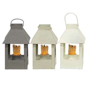 Mini Colonial Lanterns - Farmhouse Colors - 3 asst - # 46358