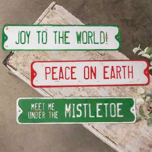 Peace on Earth Street Sign - # 60208