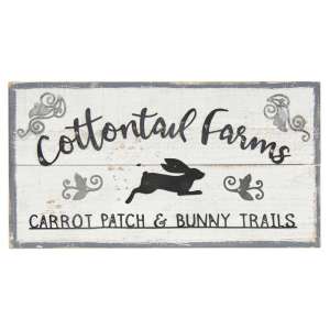 Carrot Patch and Bunny Trails Wood Sign - # 60289