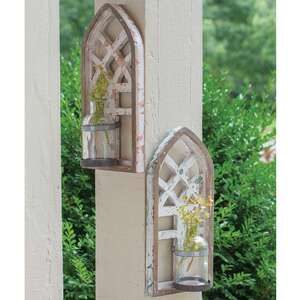Architectural Arch Wall Vase - 2 Asst;
