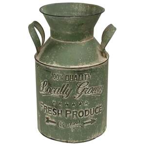 Locally Grown Green Milk Can;