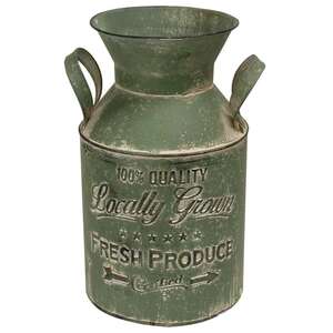 Locally Grown Green Milk Can - # 60298