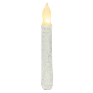 Rustic White Timer Taper - 6" -